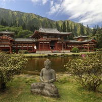 Buy canvas prints of Byodo-In (平等院) Buddhist  Temple by Ken Patterson