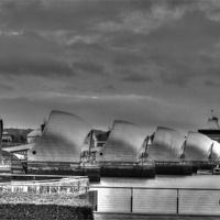 Buy canvas prints of Thames Barrier London by Andrew Stephen