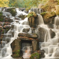 Buy canvas prints of Autumn Waterfall by Andrew Stephen