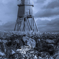 Buy canvas prints of The Groyne Lighthouse by Dave Emmerson