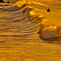 Buy canvas prints of Langland Surfer by Eben Owen