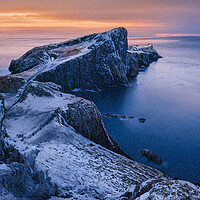 Buy canvas prints of Majestic Snowy Sunset on the Isle of Skye by Daniel Rose