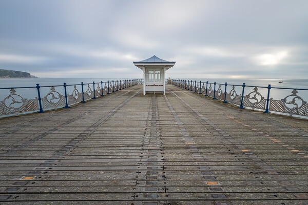 Serene Swanage Pier View Picture Board by Daniel Rose