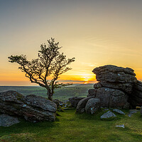 Buy canvas prints of Mystical Dartmoor Sunset by Daniel Rose