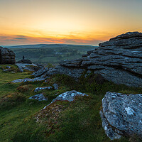 Buy canvas prints of Majestic Dartmoor Sunset by Daniel Rose