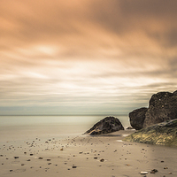 Buy canvas prints of Tranquil Sunset at Hengistbury Head by Daniel Rose