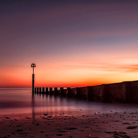 Buy canvas prints of Tranquil Boscombe Sunset by Daniel Rose