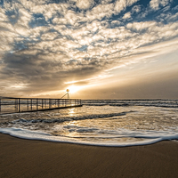 Buy canvas prints of Tranquil Bournemouth Seascape by Daniel Rose