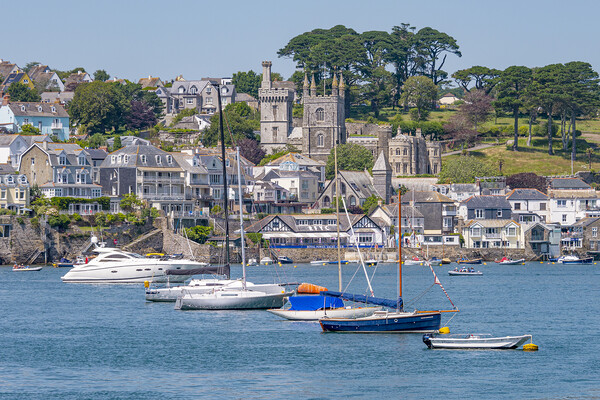 Fowey Waterfront - Cornwall, UK. Picture Board by Malcolm McHugh