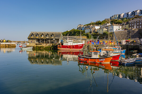 Mevagissey Harbour Picture Board by Malcolm McHugh