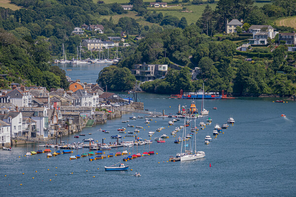 Fowey Harbour and River - Cornwall, UK. Picture Board by Malcolm McHugh