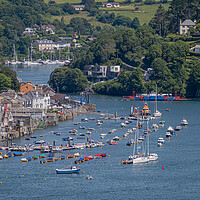 Buy canvas prints of Fowey Harbour and River - Cornwall, UK. by Malcolm McHugh
