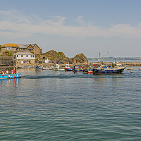 Buy canvas prints of Mevagissey Outer Harbour by Malcolm McHugh