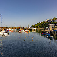 Buy canvas prints of Day's End - Mevagissey Harbour by Malcolm McHugh