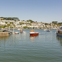 Buy canvas prints of Fowey from Polruan Harbour by Malcolm McHugh