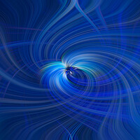 Buy canvas prints of Blue Swirl Triptych by Malcolm McHugh