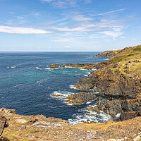 Buy canvas prints of Boscaswell Cliffs - North Conrnwall, UK. by Malcolm McHugh