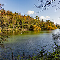 Buy canvas prints of Swanbourne Lake in Autumn by Malcolm McHugh