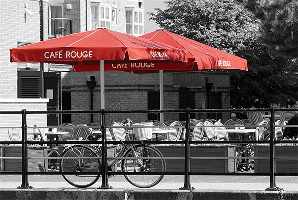 Cafe Red Picture Board by Malcolm McHugh