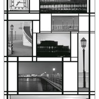 Buy canvas prints of Mondrian Pier by Malcolm McHugh