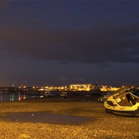 Buy canvas prints of The River Adur at Dusk by Malcolm McHugh