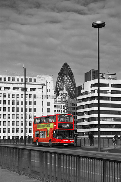 No.43 to London Bridge Picture Board by Malcolm McHugh