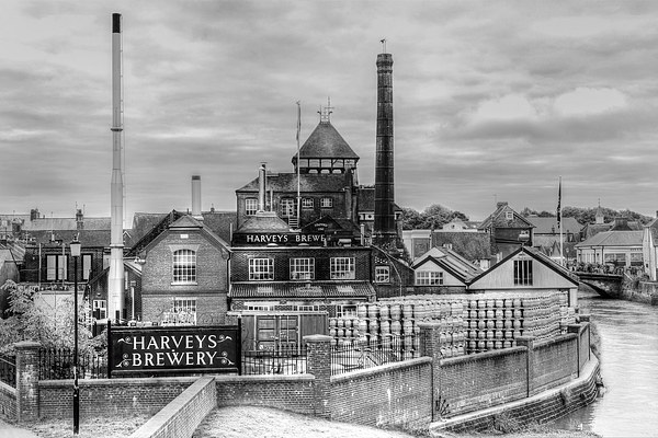 Harveys Brewery, Lewes Picture Board by Malcolm McHugh