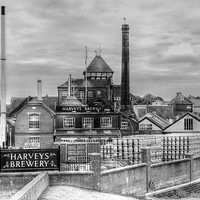Buy canvas prints of Harveys Brewery, Lewes by Malcolm McHugh