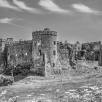 Buy canvas prints of Carew Castle, Pembrokeshire by Malcolm McHugh