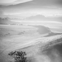 Buy canvas prints of Adur Valley Mist by Malcolm McHugh