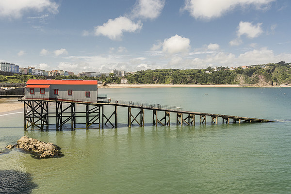 Old Lifeboat House and North Beach, Tenby. Picture Board by Malcolm McHugh