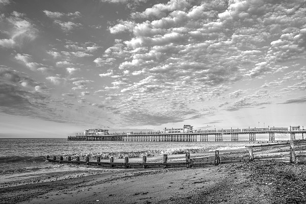 Worthing Beach Dawn Picture Board by Malcolm McHugh