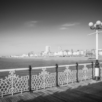 Buy canvas prints of Brighton Pier to the Shore by Malcolm McHugh