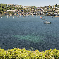 Buy canvas prints of Polruan from Fowey, Cornwall. by Malcolm McHugh