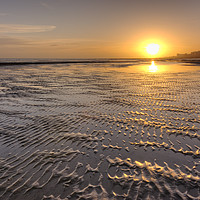Buy canvas prints of Rippled Sunset by Malcolm McHugh