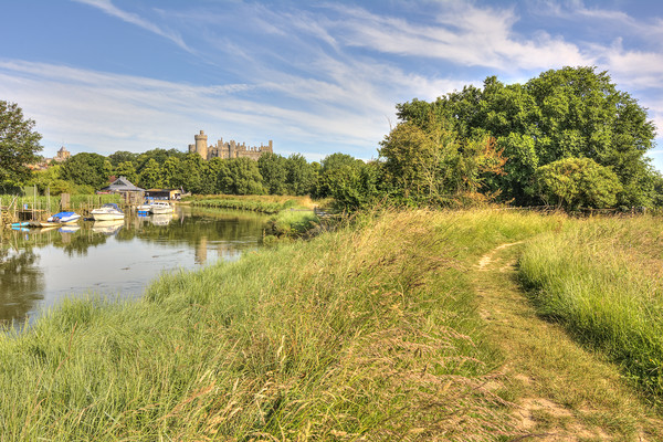 Footpath to the Castle Picture Board by Malcolm McHugh