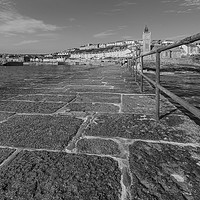 Buy canvas prints of Porthleven Pier by Malcolm McHugh