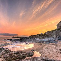 Buy canvas prints of Porthleven Town Beach by Malcolm McHugh