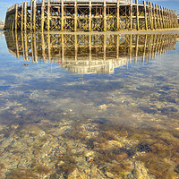 Buy canvas prints of Pier Pavilion Reflection by Malcolm McHugh