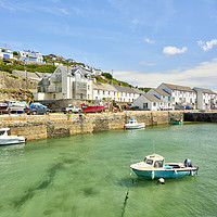 Buy canvas prints of Portreath Harbour, Cornwall, UK. by Malcolm McHugh