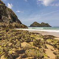 Buy canvas prints of Penhale Point - Holywell Bay, Cornwall, UK. by Malcolm McHugh
