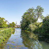 Buy canvas prints of Serene Waterway in Southern England by Malcolm McHugh