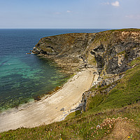 Buy canvas prints of Majestic Gooden Heane Cove by Malcolm McHugh