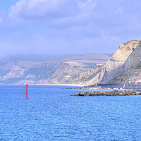 Buy canvas prints of West Cliff near West Bay, Dorset. by Malcolm McHugh