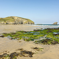 Buy canvas prints of Contrasting Textures of Portreath Beach by Malcolm McHugh