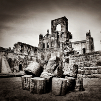 Buy canvas prints of Kirkstall Abbey by Lee Goodall