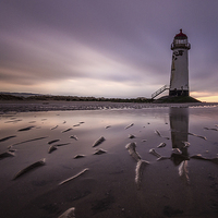 Buy canvas prints of Lighthouse at dusk by Aaron Crowe