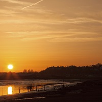 Buy canvas prints of  Sunset over Rye,east Sussex by Stephen Prosser