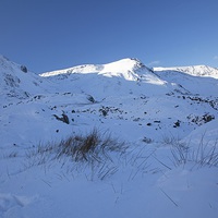 Buy canvas prints of  Snow clad mountain in winter, North Wales by Stephen Prosser