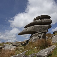 Buy canvas prints of  Granite tor, Dartmoor by Stephen Prosser
